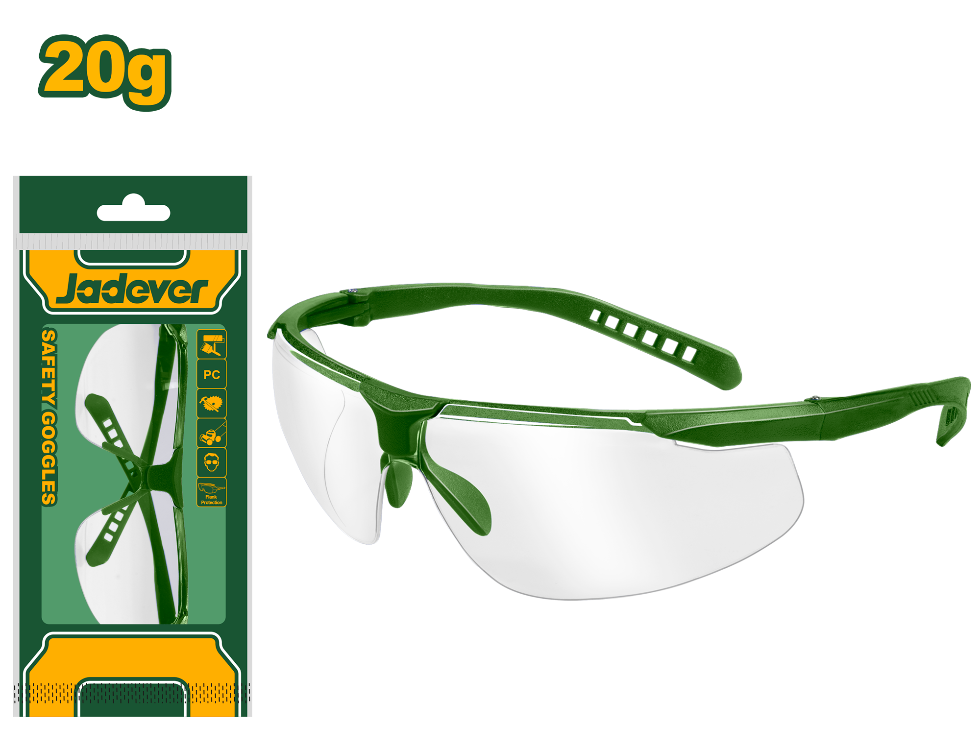 JADEVER 20g Clear Safety Goggles JADEVER 20g Clear Safety Goggles