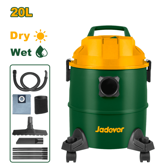مكنسة كهربائية جاديفر 1200 واط سعة 20 لتر مع وظيفة النفخ - JADEVER