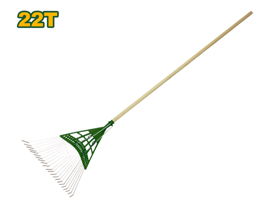 مجرف أوراق JADEVER بولي ستيل 22 سنون مقبض 1200 مم لأداء فعال في الحديقة