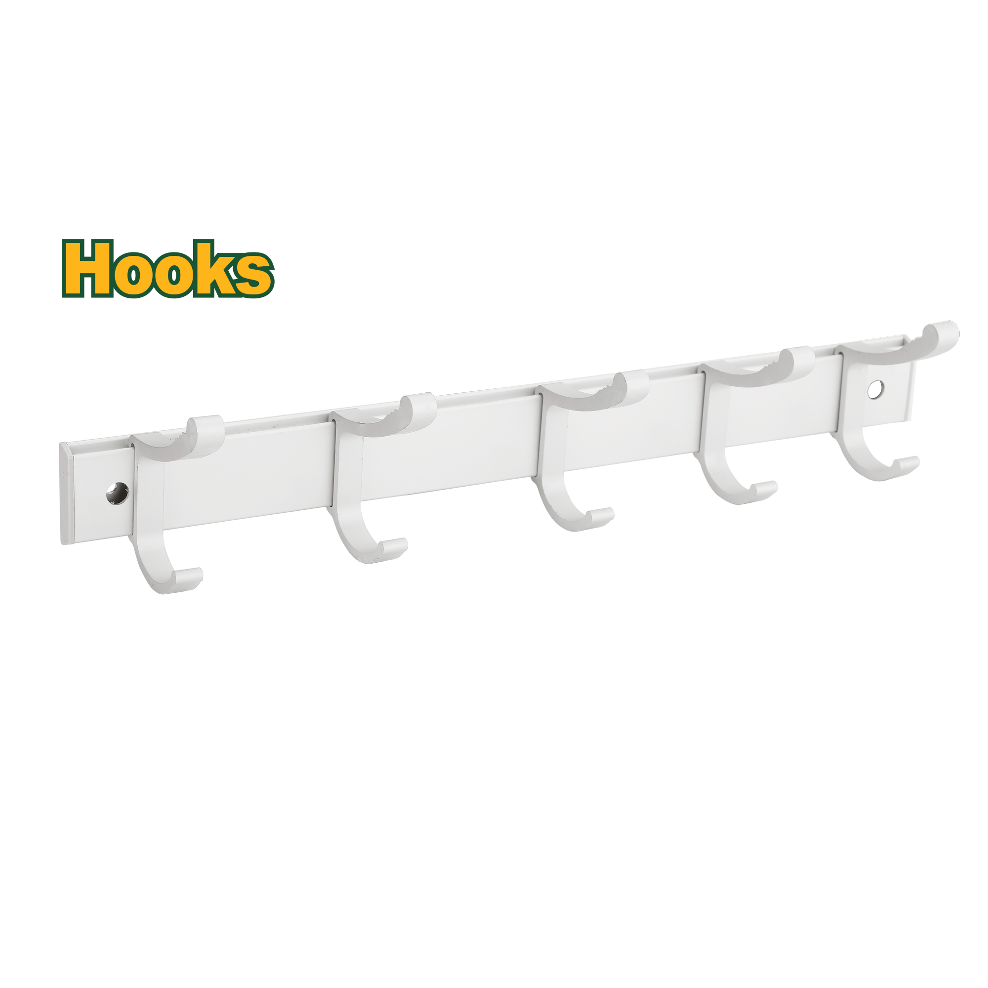 JADEVER 5-Hook Wall Mounted Hook, Aluminum JADEVER 5-Hook Wall Mounted Hook, Aluminum
