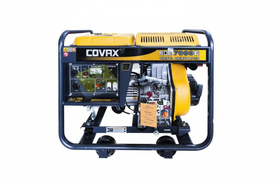 مولد ديزل كوفاكس 5 كيلو واط 1 فاز ملف نحاس 100% نظام AVR نوع مفتوح