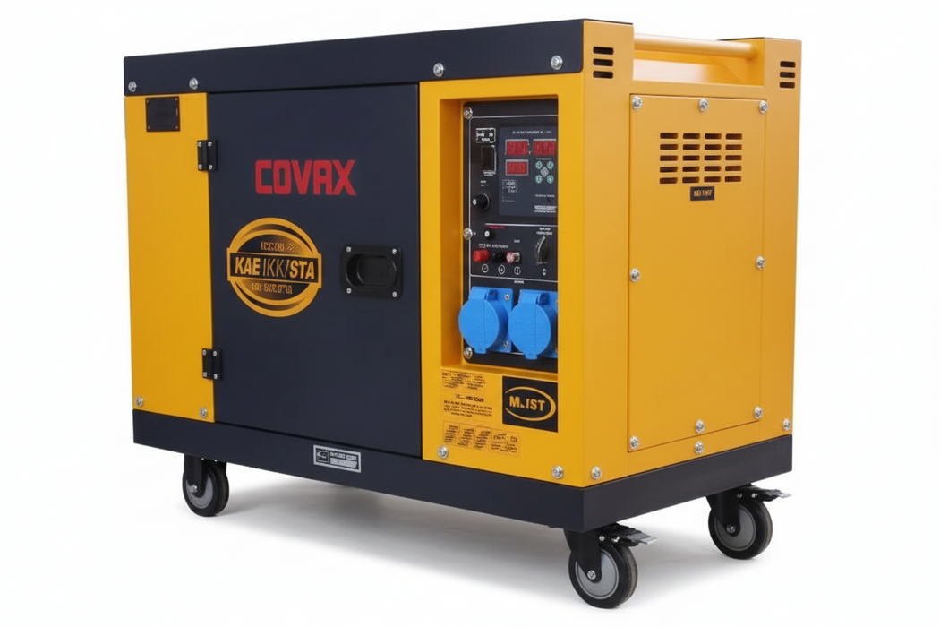 مولد ديزل كوفاكس 6 كيلو واط 3 فاز "سوبر صامت" ملف نحاس 100% بنظام AVR