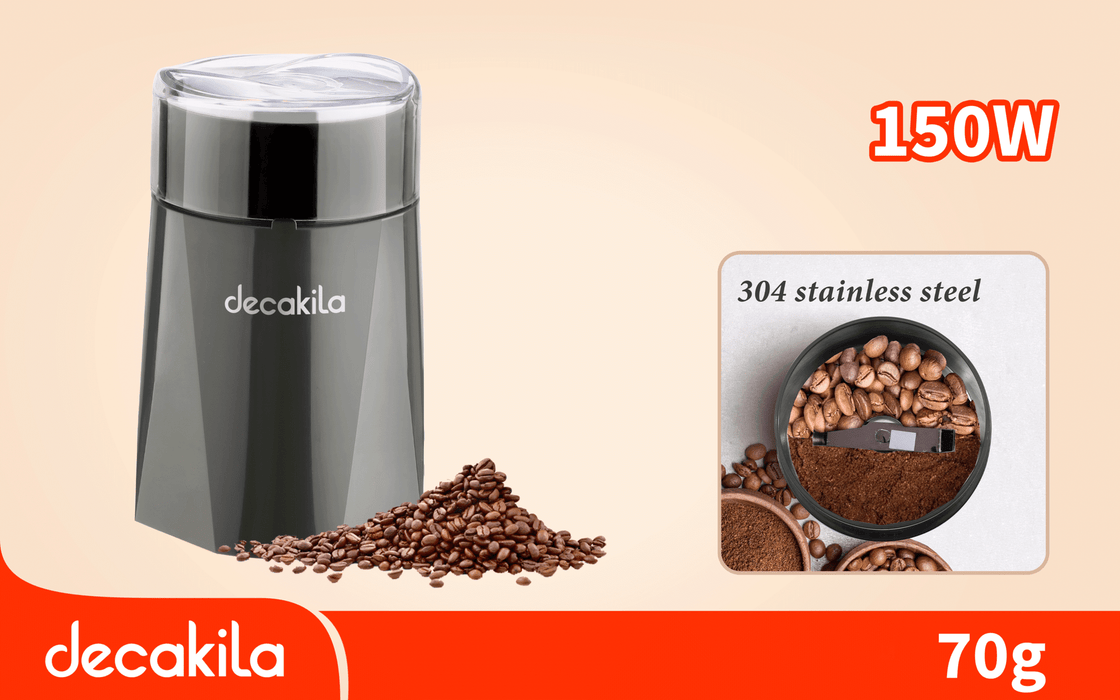 مطحنة قهوة كهربائية بقدرة 150 واط وسعة 70 جرام من دكاكيلا Decakila