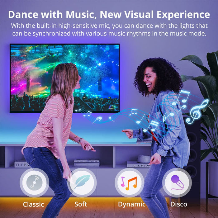 شريط LED ذكي RGB طويل 5 م موديل L3-5M يدعم 16 مليون لون ومزامنة مع الموسيقى من sonoff