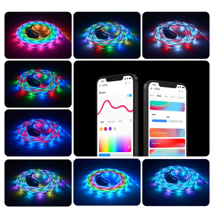 SONOFF L3 Pro RGBIC Smart LED Strip Lights - 5M