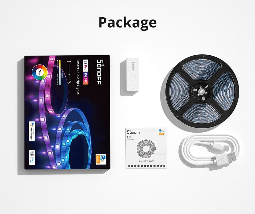 SONOFF L3 Pro RGBIC Smart LED Strip Lights - 5M