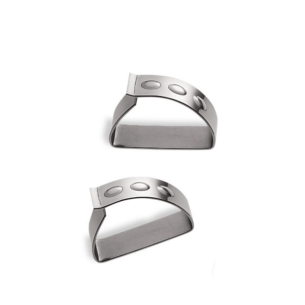 طقم حلقتين من الستانلس ستيل للمناديل