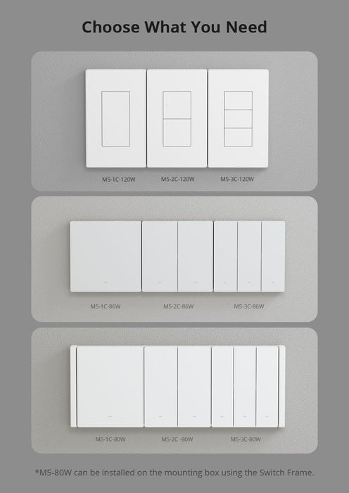 مفتاح الحائط الذكي SwitchMan-M5 Matter أبيض مع دعم Alexa وGoogle Home من sonoff