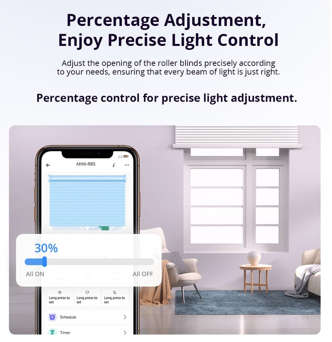 مفتاح ستارة رول ذكي MINI-RBS مع تحكم دقيق وتوافق Matter من sonoff