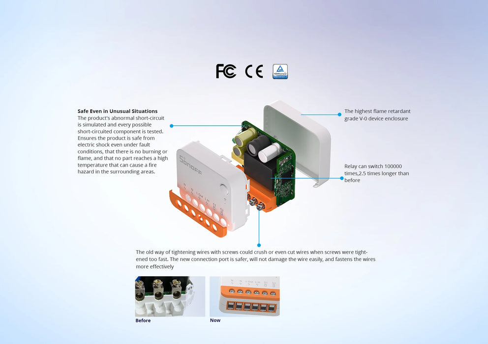 مفتاح الذكي الصغير جدًا للتحكم عبر الواي فاي، طراز MINI-R4 Extreme.من سونوف SONOFF