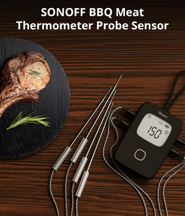 مستشعر حرارة اللحم BBQ MPS01 بطول 15 سم ودقة عالية لتجربة شواء مثالية من sonoff