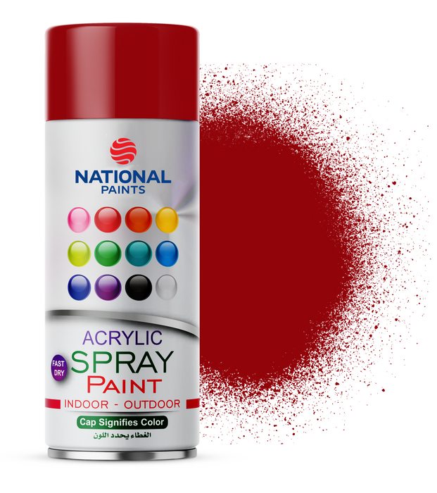 Maroon red spray paint - National