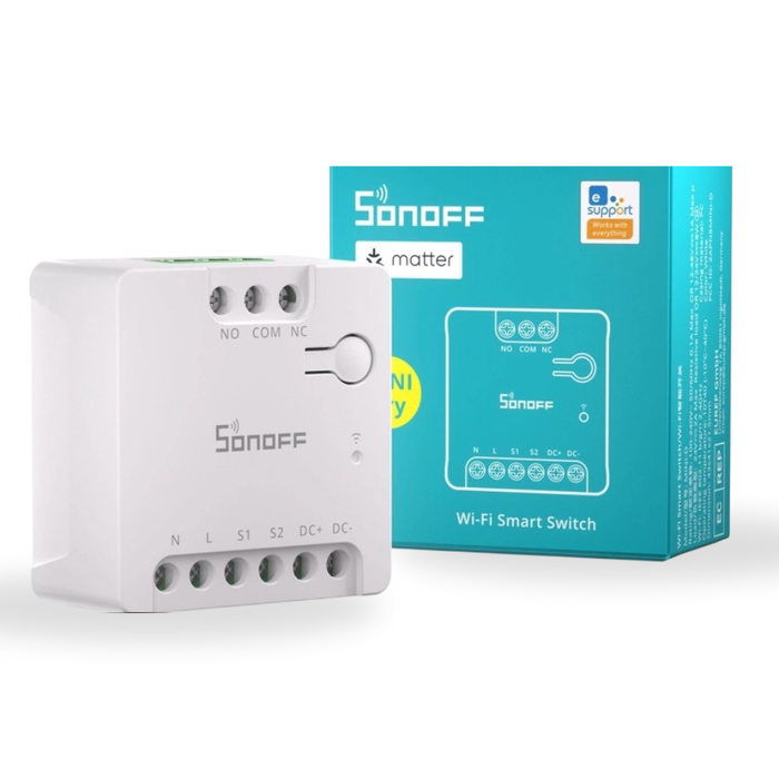 مفتاح ذكي SONOFF MINI-D جاف Wi-Fi مع دعم Matter وتحكم دقيق للأنظمة