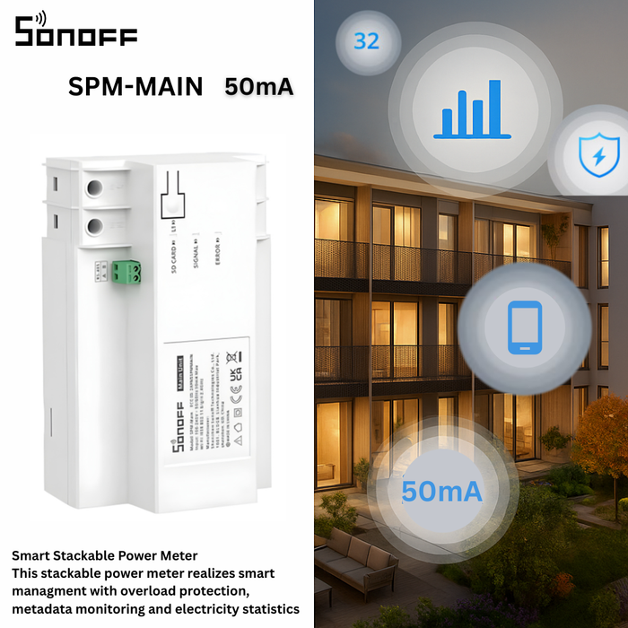 مركز المراقبة الذكية للطاقة من Sonoff SPM-MAIN للتحكم في الطاقة والإدارة الذكية من sonoff