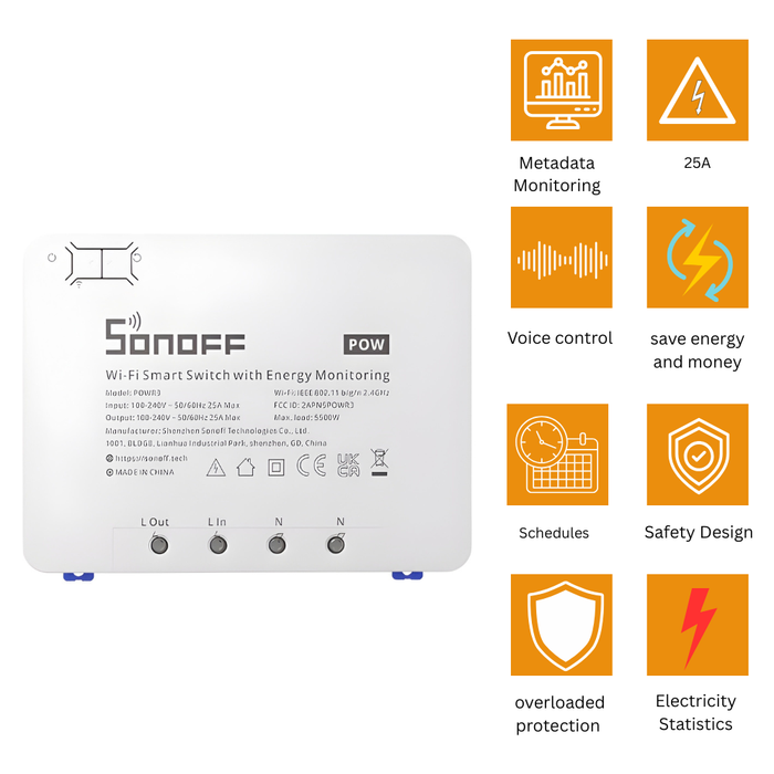 SONOFF POWR3 High Power Smart Switch