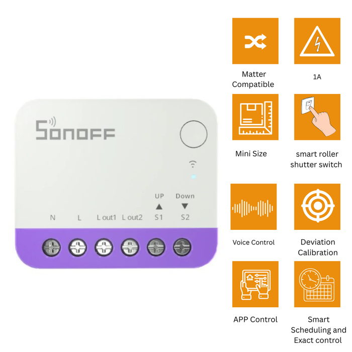 مفتاح تظليل نوافذ ذكي SONOFF MINI-RBS للتحكم في الستائر والشتر بسهولة من sonoff