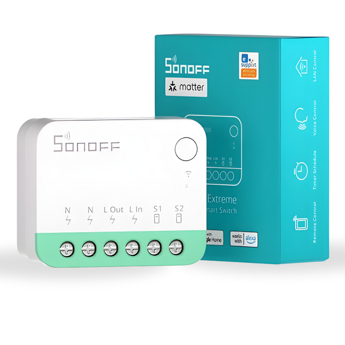 مفتاح سونوف مينير4إم الذكي مع تحكم واي فاي وأتمتة منزلية متوافق مع Matter من sonoff