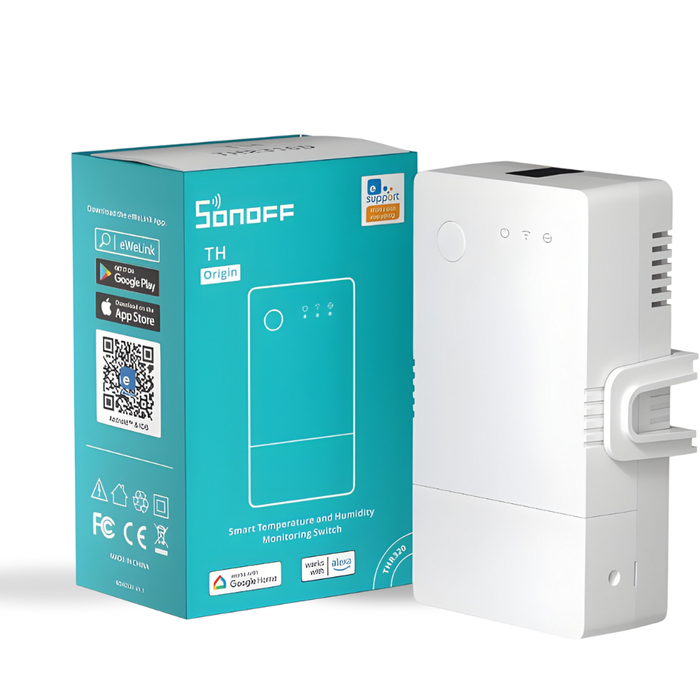 مفتاح مراقبة درجة الحرارة والرطوبة الذكي SONOFF THR316، تحكم 16A، متوافق مع eWeLink من sonoff