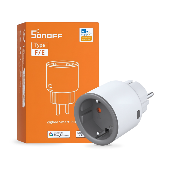 موصل ذكي SONOFF S60ZBTPF Zigbee 3.0 | قابس 16A مع مراقبة الطاقة وتحكم صوتي من sonoff
