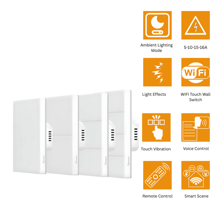 مفتاح لمسية ذكي Wi-Fi من sonoff بحجم مدهش للتحكم عن بُعد وأتمتة المنزل