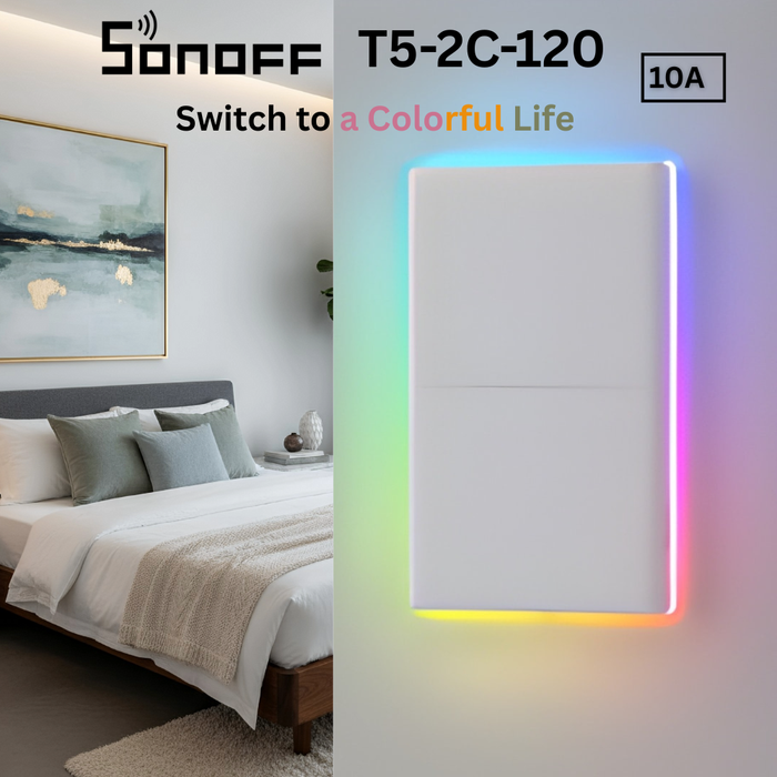 مفتاح لمسية ذكي Wi-Fi من sonoff بحجم مدهش للتحكم عن بُعد وأتمتة المنزل