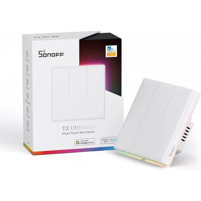 مفتاح لمسية ذكي Wi-Fi من SONOFF T5 Ultimate | تحكم كامل وأتمتة منزلية من sonoff