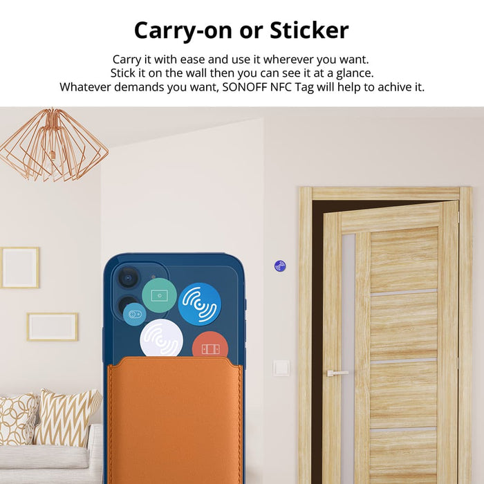 علامة NFC بسعة 540 بايت وتحكم ذكي بلمسة واحدة على الأجهزة من sonoff