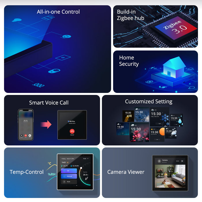 لوحة التحكم المنزلية الذكية NSPanel Pro بتقنية Zigbee و Wi-Fi المتميزة