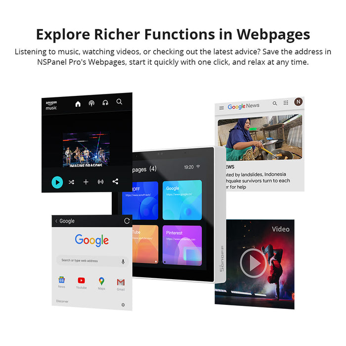 لوحة التحكم المنزلية الذكية NSPanel Pro بتقنية Zigbee و Wi-Fi المتميزة