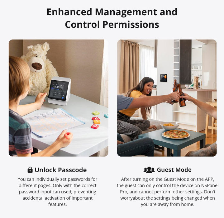 لوحة التحكم المنزلية الذكية NSPanel Pro بتقنية Zigbee و Wi-Fi المتميزة