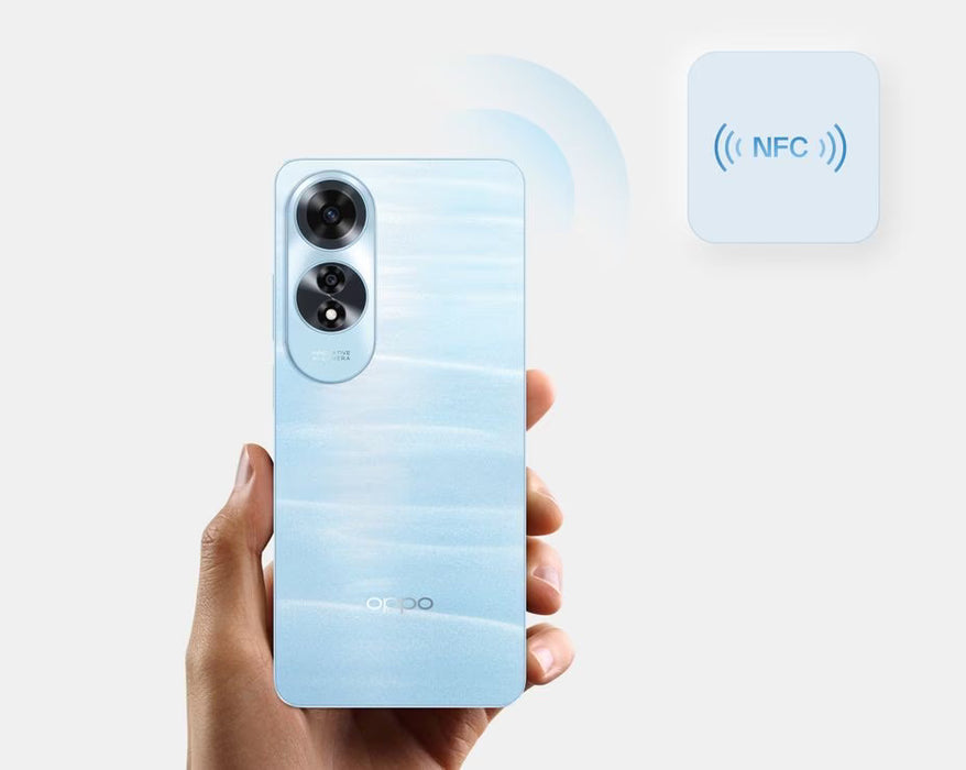 هاتف أوبو A60 بذاكرة 256 جيجابايت، شاشة IPS LCD 6.72 بوصة، 90Hz، ومعالج Snapdragon