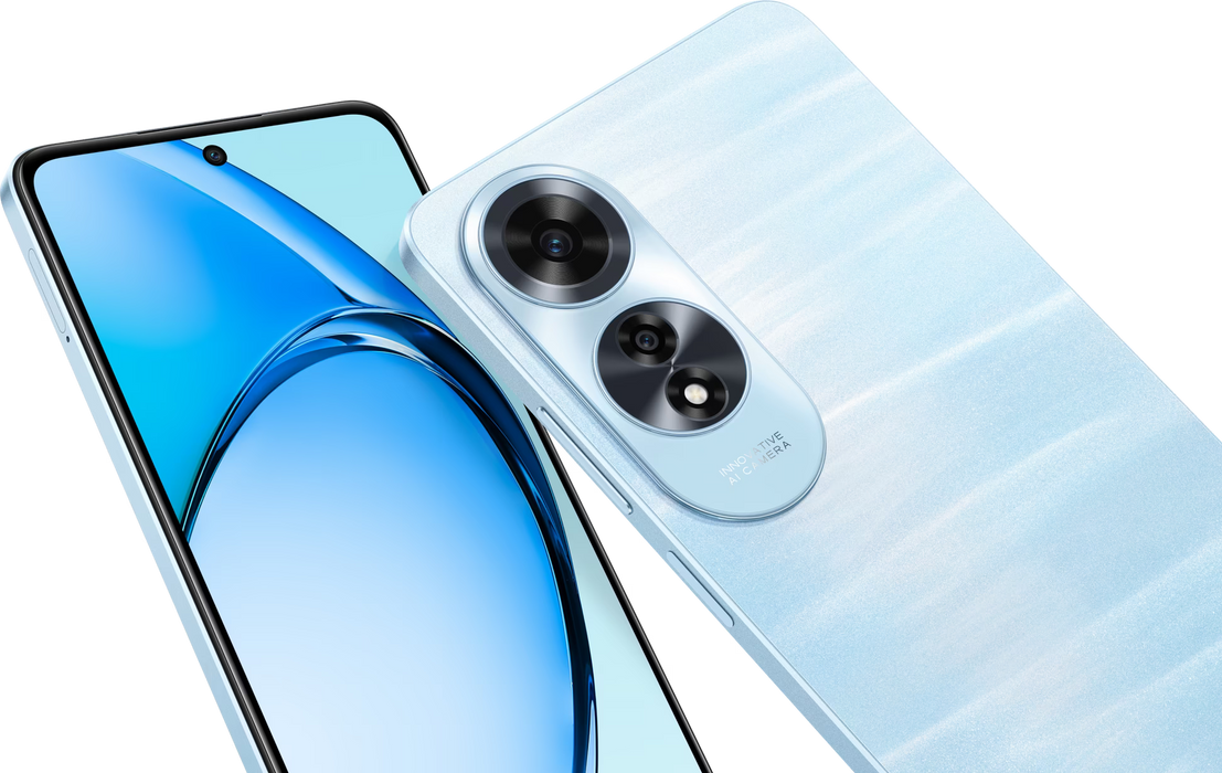 هاتف أوبو A60 بذاكرة 256 جيجابايت، شاشة IPS LCD 6.72 بوصة، 90Hz، ومعالج Snapdragon