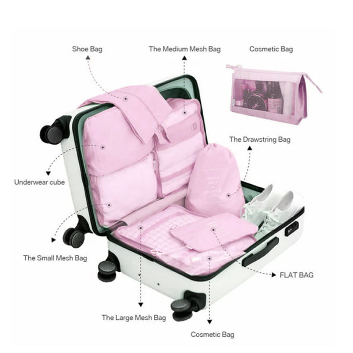 طقم منظمات حقائب سفر 8 قطع