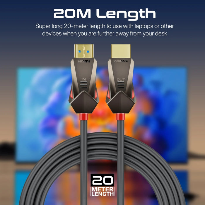 كابل HDMI بطول 20 متر متوافق مع التلفزيون من PROMATE