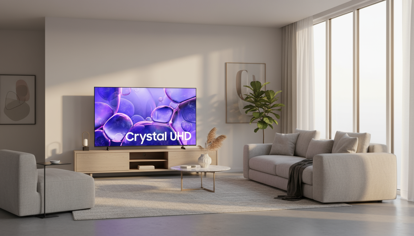 Samsung LED TV 55Inch Smart Tv, Crystal 4K, Tizen OS Samsung LED TV 55Inch Smart Tv, Crystal 4K, Tizen OS