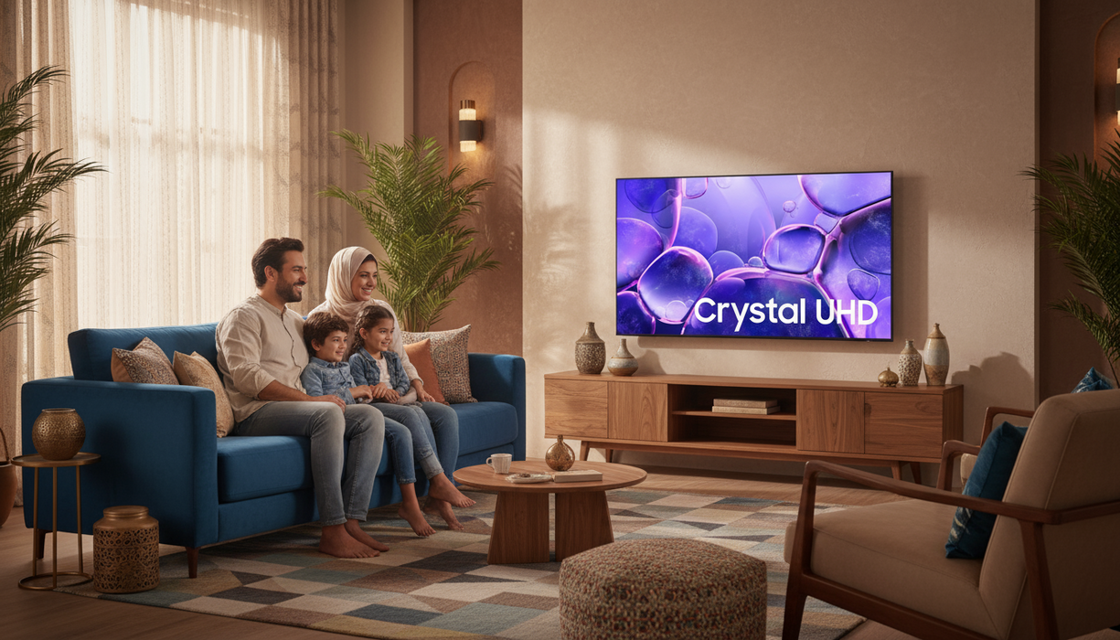 تلفزيون سامسونج الذكي LED 65 بوصة Crystal 4K بنظام Tizen