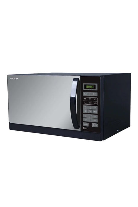 فرن مايكروويف شارب 25 لتر مع شواية اسود