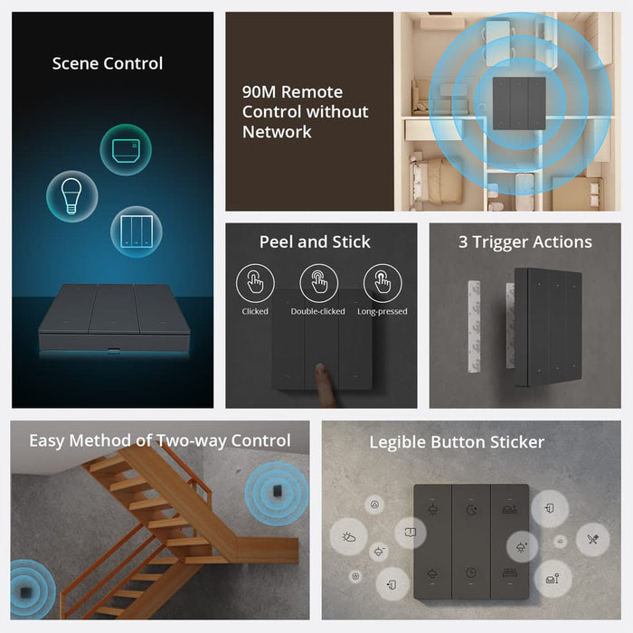 جهاز التحكم في المشهد R5 بطارية زر 3V مع ميزات التحكم الذكي من sonoff