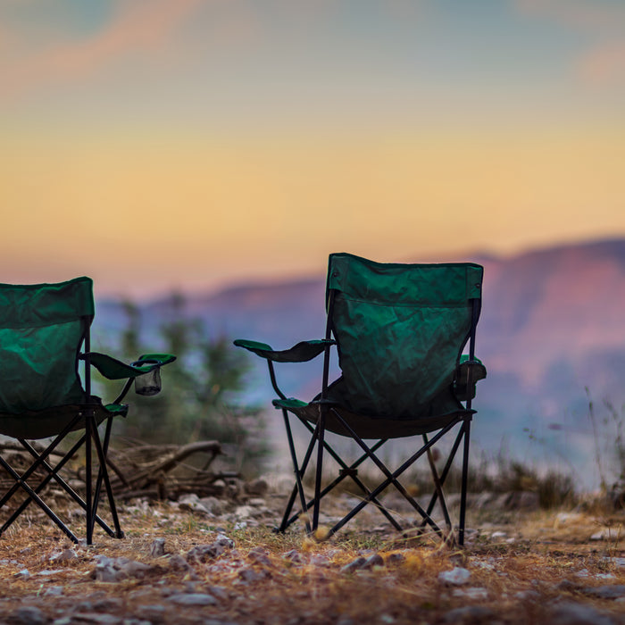كرسي تخييم قابل للطي مع حقيبة نقل وممسك كوب من رويال‌فورد