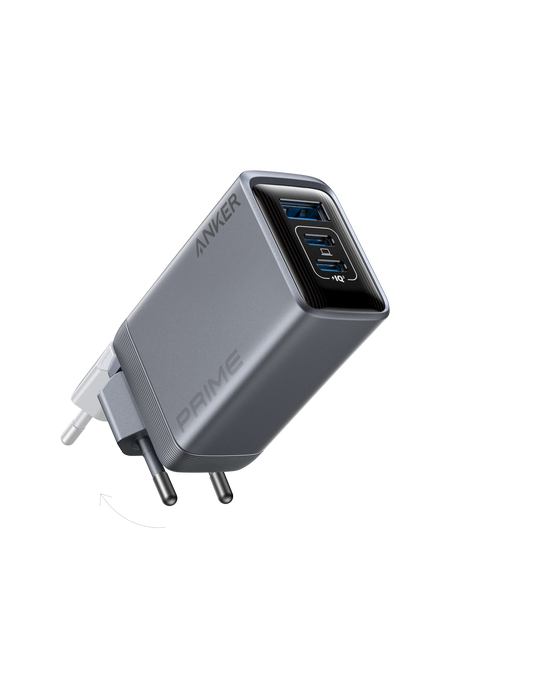 شاحن برايم 100W بثلاثة منافذ GaN للشحن السريع من Anker
