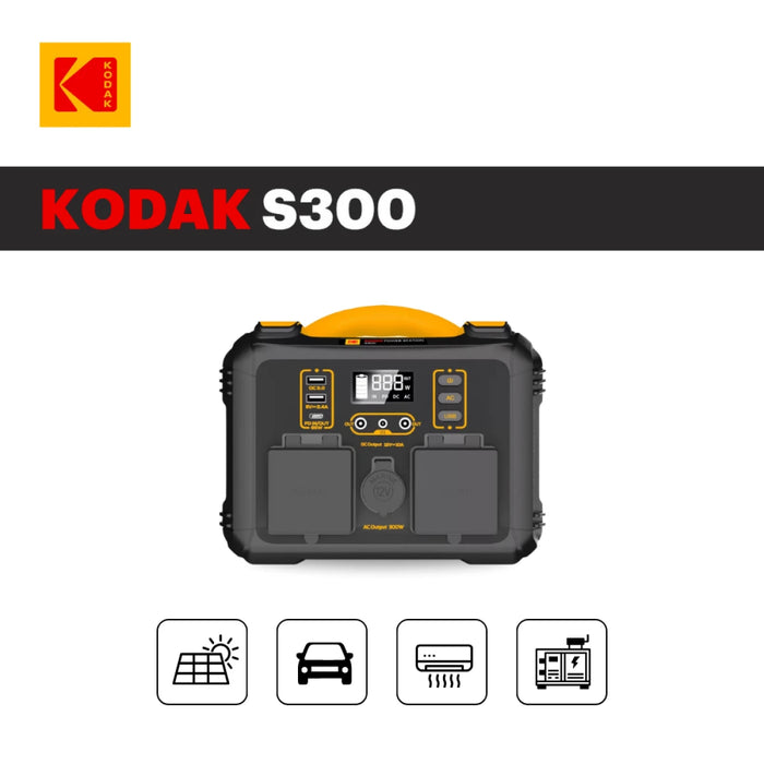 محطة شحن محمولة Kodak S300 - سعة 236.25Wh وطاقة شحن سريع 600W