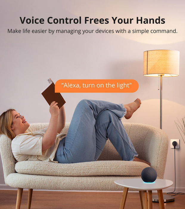 قابس ذكي Wi-Fi S60 مع حماية من الحمل الزائد والتحكم عن بُعد من sonoff