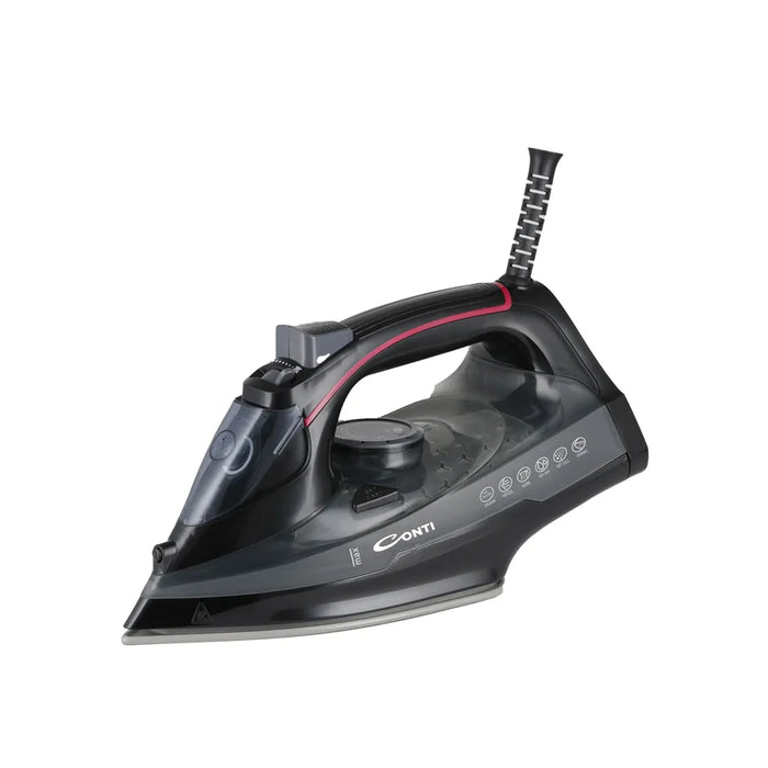 مكواة بخار كونتي بقوة 2600 وات مع لوحة سيراميك ونظام منع التنقيط