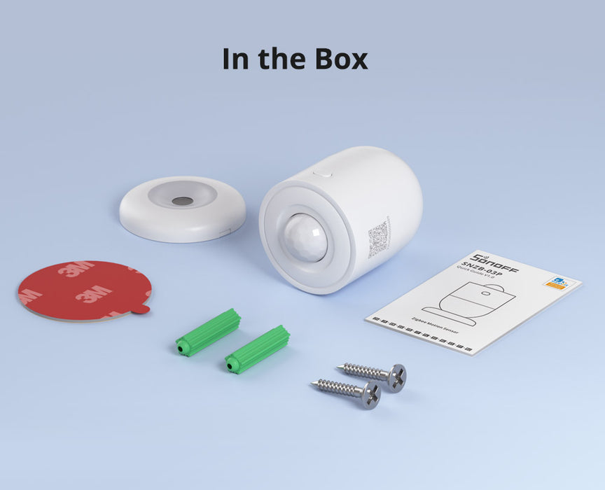 مستشعر الحركة Zigbee SNZB-03P بدقة كشف 5 ثوانٍ وعمر بطارية 3 سنوات من sonoff