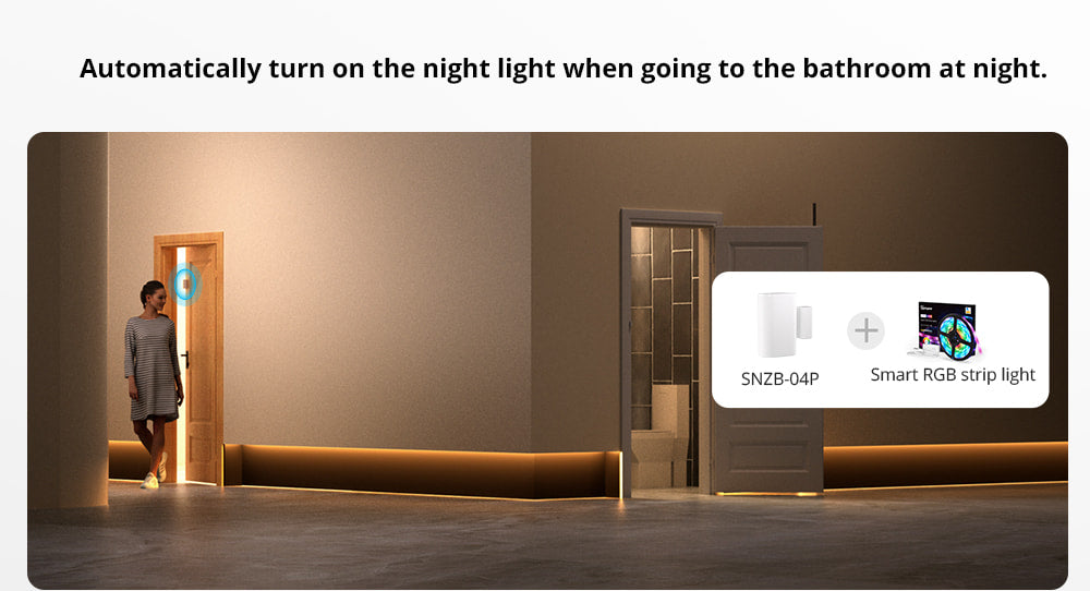 مجس الباب/نافذة Zigbee SNZB-04P مع إنذارات وت Notifications فورية من sonoff