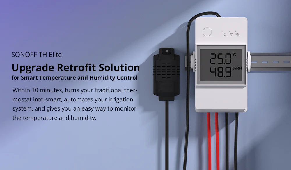 SONOFF TH Elite Smart Temperature and Humidity Monitoring Switch 