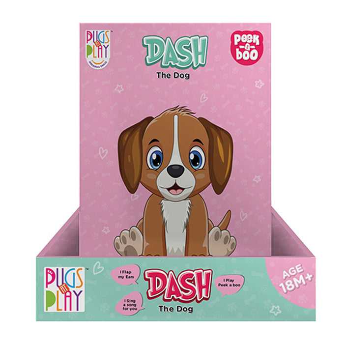 دمية الكلب داش المشّاءة والتفاعلية 25 سم من Pugs At Play