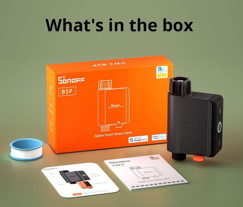 صمام المياه الذكي Zigbee لتسهيل ري النباتات وتحسين التحكم في الاستهلاك من sonoff