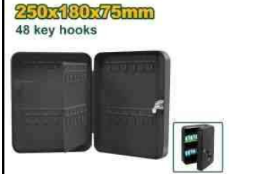 خزانة Jadever بسعة 48 مفتاح، مُصنعة من الحديد المطاطي، قابلة للتثبيت من Jadever