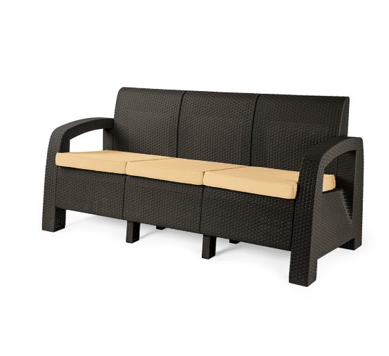 Riviera four-seater sofa set with upholstery from Samba